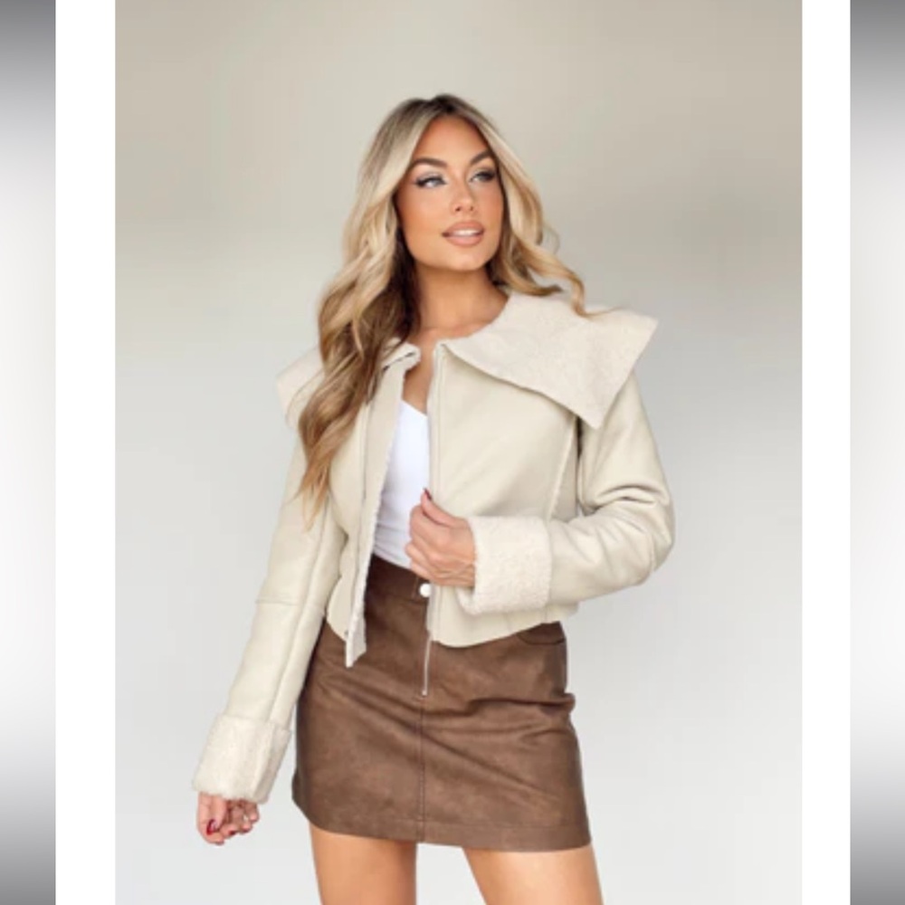 Lane 201 Faux Leather Shearling Jacket